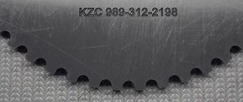 We can engrave your part # at no extra charge.